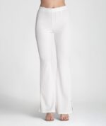 CALÇA BRANCA BOCA DE SINO RUGA
