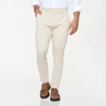 CALÇA CHINO SLIM FIT BEGE CLARO ZOLF