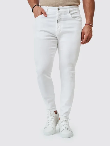 CALÇA SARJA RINGUE SLIM FIT BRANCO ZOLF