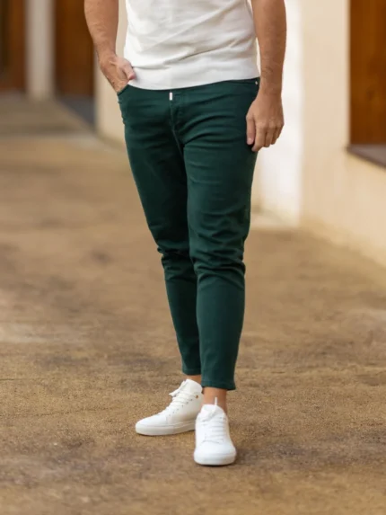 CALÇA RINGUE TAPERD VERDE ESCURO ZOLF