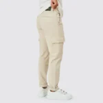 CALÇA CHINO COM BOLSO CARGO BEGE - Image 2