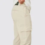 CALÇA CHINO COM BOLSO CARGO BEGE - Image 3