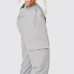 CALÇA CHINO COM BOLSO CARGO CINZA - Image 2