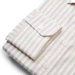 CAMISA CLÁSSICA COM RISCA BEGE ZOLF - Image 4