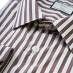 CAMISA CLÁSSICA COM RISCA TAUPE ZOLF - Image 2