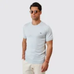 T-SHIRT DE MALHA TRICOT AZUL CLARO ZOLF