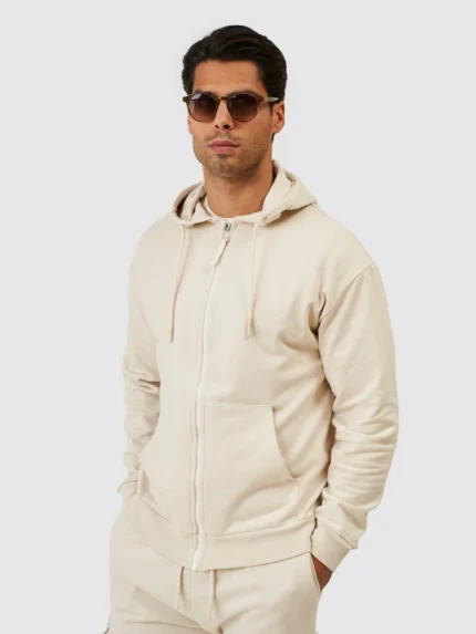 CASACO HOODIE BEGE ZOLF