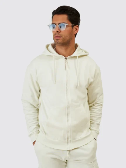 CASACO HOODIE OFF WHITE ZOLF