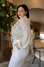 BLUSA AMARELA COM FOLHO PONTO CHIC - Image 2