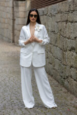 BLAZER BRANCO APLICAÇÃO FLOR RINASCIMENTO