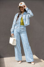 CALÇA JEANS COM BRILHO SAHOCO