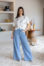 CALÇA BOLSO CORAÇÃO PONTO CHIC