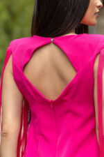 VESTIDO CURTO COM FRANJAS FUXIA PONTO CHIC - Image 4