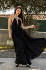 VESTIDO FLUIDO PRETO LONGO ELEH - Image 2