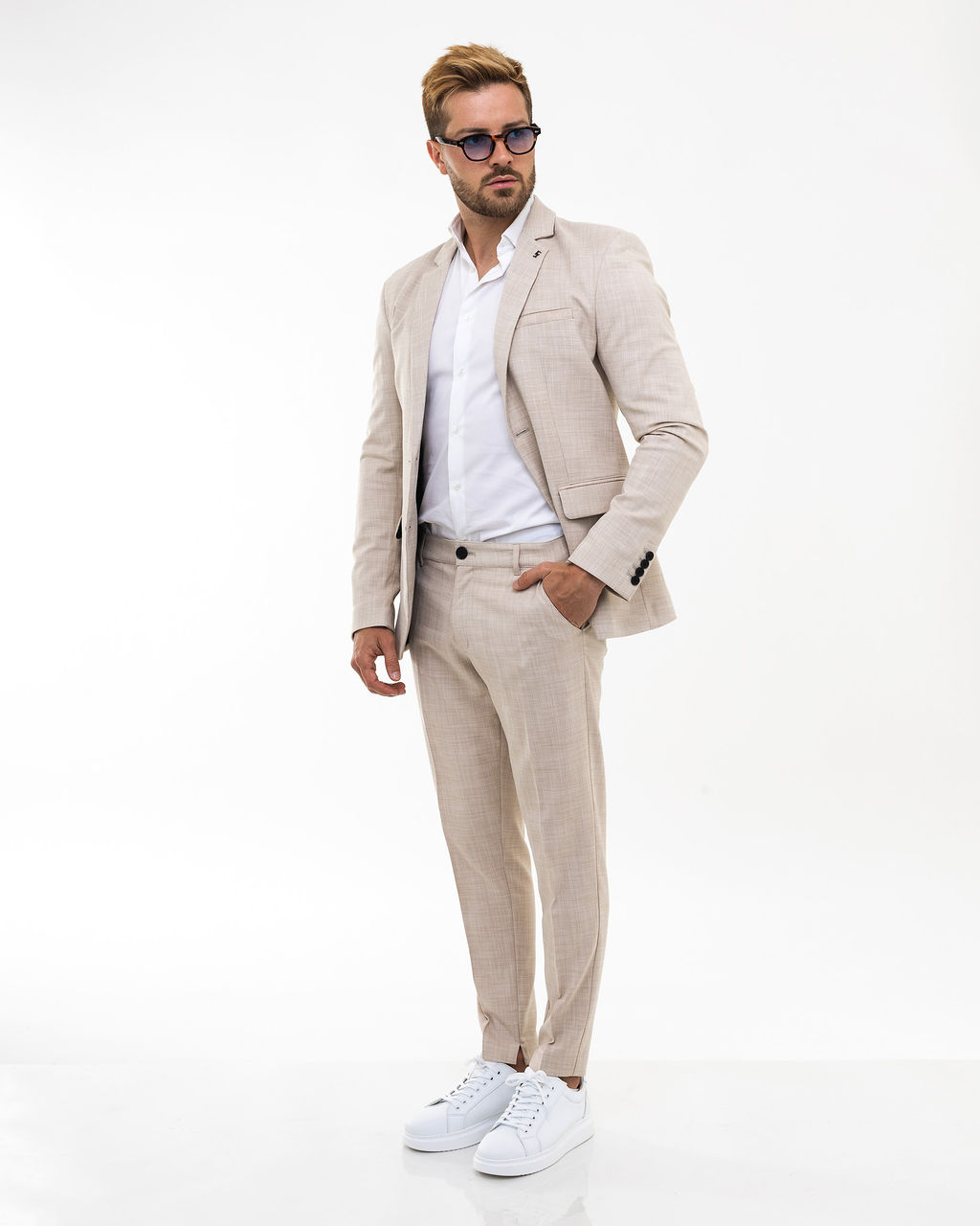 SUT001(2) FATO LINEN BEGE CLARO IC WEAR - Image 1