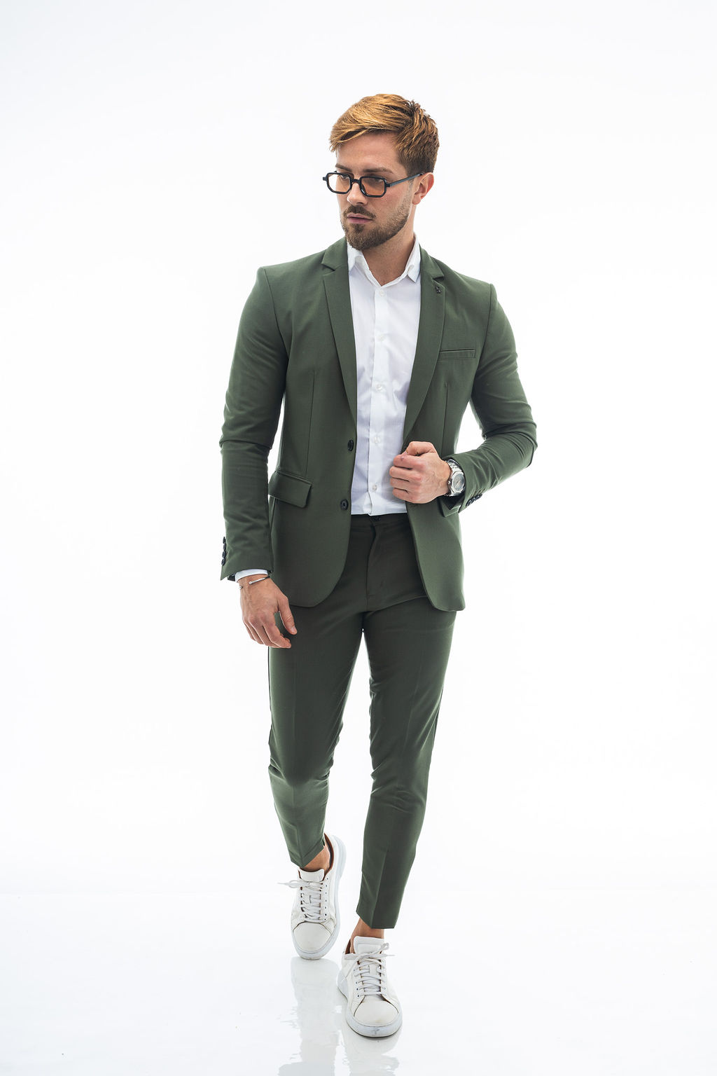 SUT004(1) FATO SLIM FIT VERDE IC WEAR - Image 1