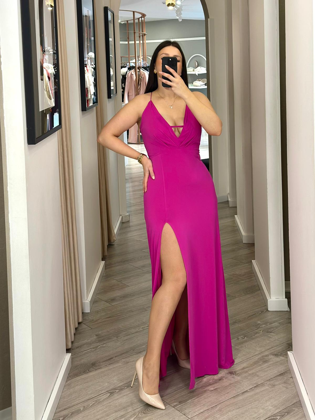 WhatsApp Image 2026-02-10 at 15.07.21 (1) VESTIDO COMPRIDO FUXIA PONTO CHIC - Image 1