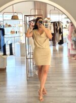 VESTIDO MALHA LUREX GAELLE PARIS