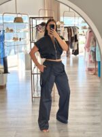 PANTALONA COM DETALHE FITA GAELLE PARIS - Image 2