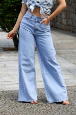 JEANS WIDE LEG CINTURA SUBIDA PONTO CHIC - Image 2