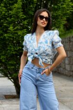 JEANS WIDE LEG CINTURA SUBIDA PONTO CHIC - Image 3