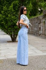 JEANS WIDE LEG CINTURA SUBIDA PONTO CHIC - Image 4