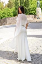 VESTIDO BRANCO COMPRIDO COM LENÇO PONTO CHIC - Image 7