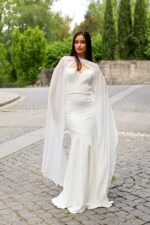 VESTIDO BRANCO COMPRIDO COM LENÇO PONTO CHIC - Image 4