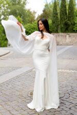 VESTIDO BRANCO COMPRIDO COM LENÇO PONTO CHIC - Image 2