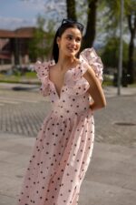 VESTIDO COMPRIDO ESTAMPADO CORAÇÕES PONTO CHIC - Image 3