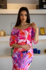 VESTIDO ESTAMPADO COM FOLHO PONTO CHIC - Image 2