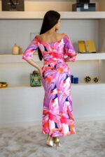 VESTIDO ESTAMPADO COM FOLHO PONTO CHIC - Image 7