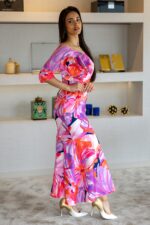 VESTIDO ESTAMPADO COM FOLHO PONTO CHIC - Image 4