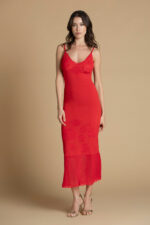 VESTIDO MIDI VERMELHO