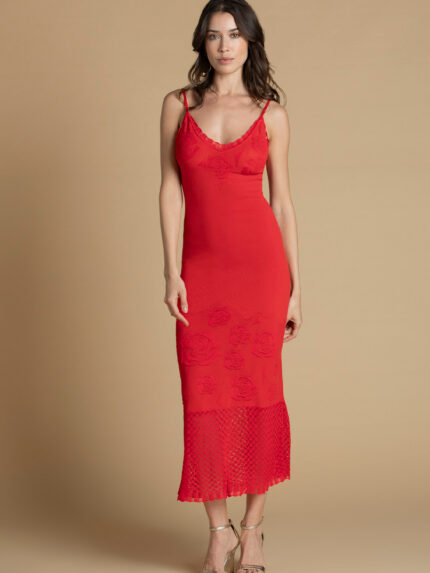 VESTIDO MIDI VERMELHO