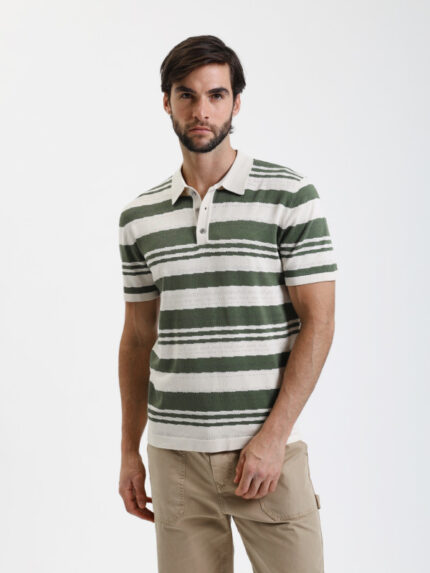 POLO DE MALHA BEGE GIANNI LUPO