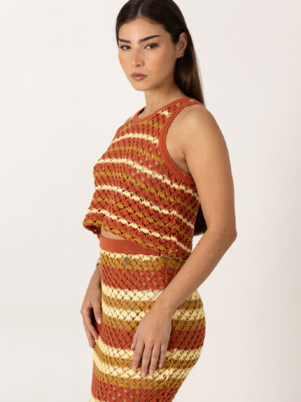 TOP DE MALHA MULTICLOR SAHOCO