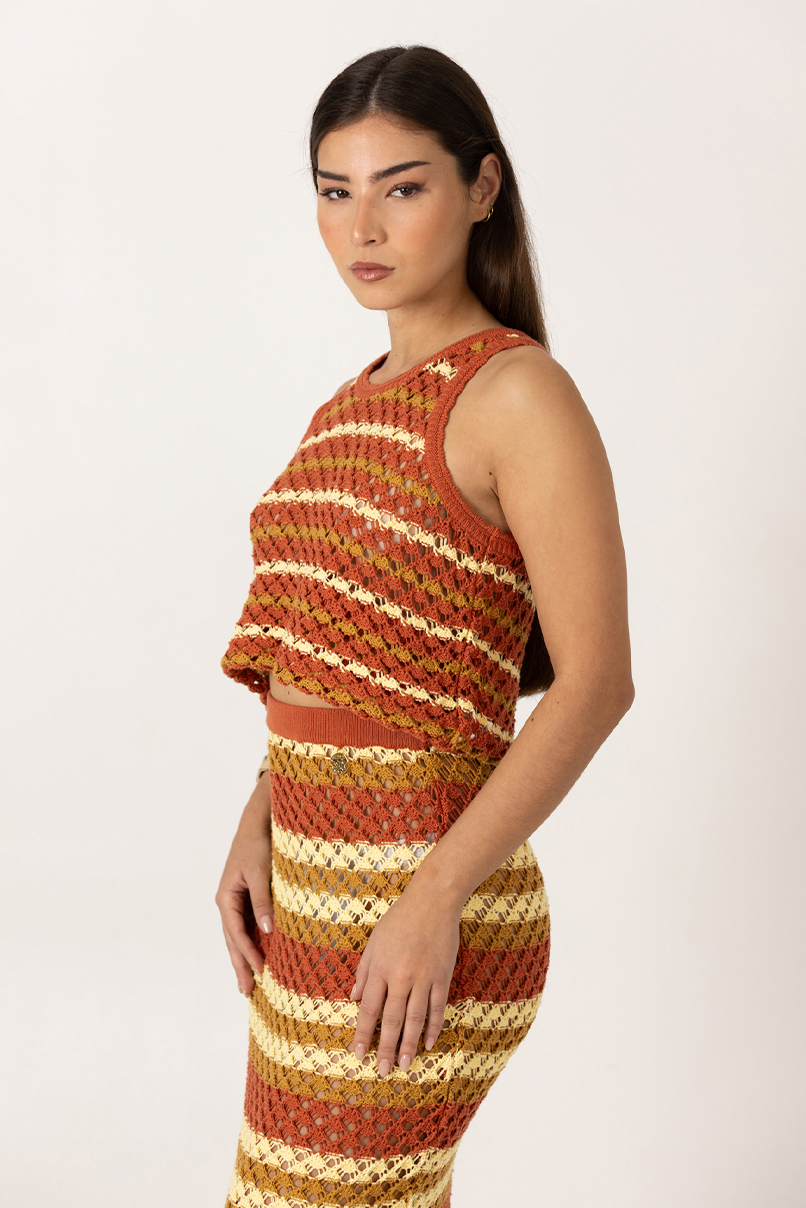 t1 TOP DE MALHA MULTICLOR SAHOCO - Image 1