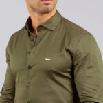 CAMISA GOLA ITALIANA KAKI SLIM FIT ZOLF - Image 3