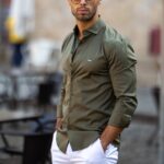 CAMISA GOLA ITALIANA KAKI SLIM FIT ZOLF - Image 2