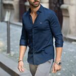 CAMISA GOLA ITALIANA AZUL MARINHO SLIM FIT ZOLF - Image 2
