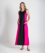 VESTIDO MULTICOLOR FUCHSIA RUGA