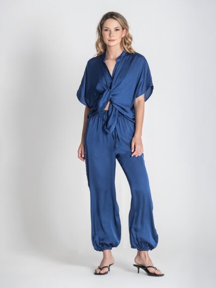 CAMISA AZUL COM BOTÕES RUGA