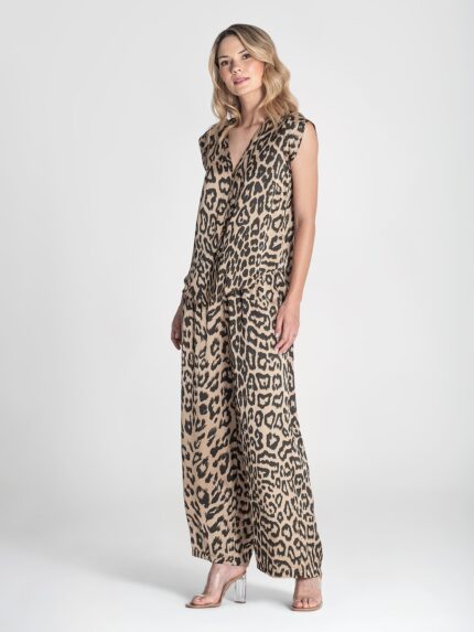CALÇA ANIMAL PRINT RUGA