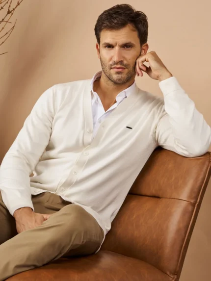 CARDIGAN COM BOTÕES CRU ZOLF
