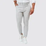 CALÇA CHINO CASUAL SLIM FIT CINZA ZOLF