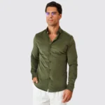 CAMISA BOMBAZINE VERDE ZOLF