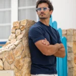 T-SHIRT DECOTE REDONDO AZUL ZOLF - Image 2