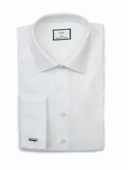 CAMISA CLÁSSICA GOLA INGLESA DUPLO PUNHO