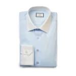 CAMISA CLÁSSICA  AZUL BEBE COM GOLA ITALIANA ZOLF